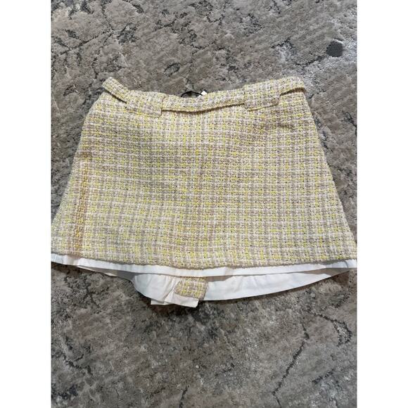 Zara Yellow TEXTURED SKORT Girls size 6 - Picture 5 of 7